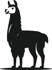Llama vector silhouette