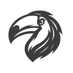 toucan,bird,logo,vector,animal,design,tribal,black,illustration,head,graphic,tropical,icon,art,stylized,symbol,nature,beak,mascot,modern,silhouette,exotic,template,abstract,creative,minimalist,emblem,