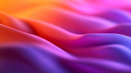 Obraz premium Abstract flowing waves of vibrant color gradations and soft light play