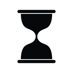 hourglass icon . editable. vector illustration