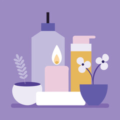 A festive holiday illustration depicts a birthday candle with a bright flame atop a decorated cake