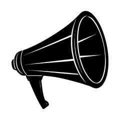Megaphone Silhouette vector illustration