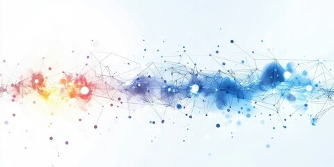 Obraz premium Vector concept of business innovation with a flow of ideas, symbols of growth, and digital solutions.