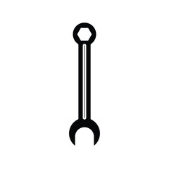 Wrench icon. sign for mobile concept and web design. vector illustration