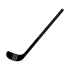 Hockey Stick Silhouette vector illustration