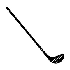 Hockey Stick Silhouette vector illustration