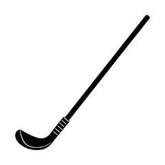 Hockey Stick Silhouette vector illustration