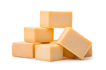 Cheese parmesan isolated on white