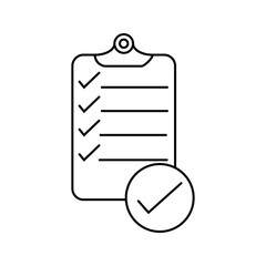 Clipboard icon. for mobile concept and web design. vector illustration