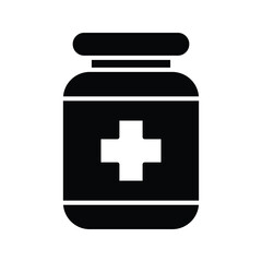 Medicine Bottle icon. symbol for mobile concept and web design. vector illustration