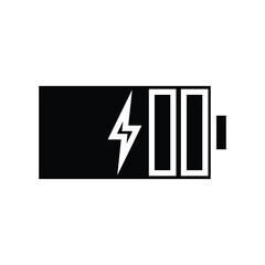 battery vector icon. Battery load icon. vector illustration on white background.