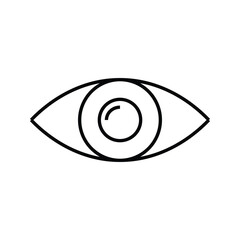 Eye icon. sign for mobile concept and web design. vector illustration
