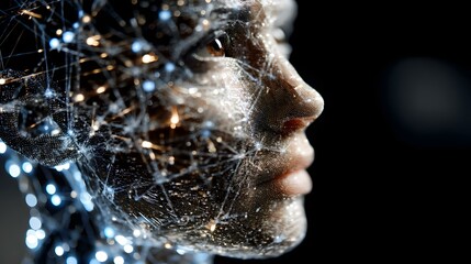 hybrid operating a decentralized financial network with glowing tendrils