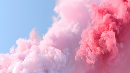 Fototapeta premium pulling data from the ground into surreal floating clouds
