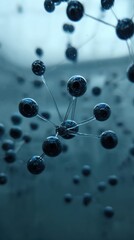 Obraz premium Molecular Structure Representation