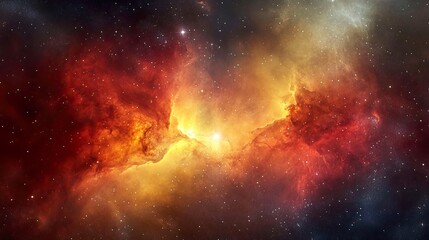 Naklejka premium Glowing Nebula Cloud