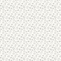 Digital Pixel Art Seamless Pattern