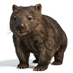 Cute Wombat Baby Animal Standing Wildlife Photography