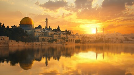 Fototapeta premium Golden Dome Sunset