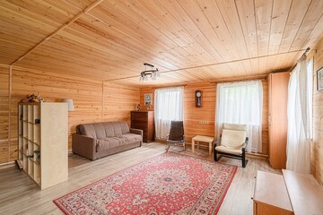 standard interior apartment. living room with sofa