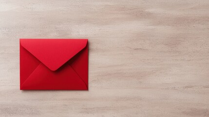 Red fund envelope with neatly arranged banknotes, emphasizing personal budgeting and planning.