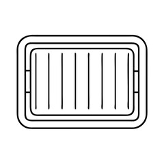 baking tray icon, baking tray vector illustration-simple illustration of baking tray, perfect for baking tray logos and icons