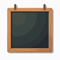 Obraz premium chalkboard frame with wooden sides blank white board for writing easy to use magnetic dry erase board