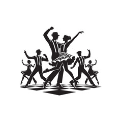 Square Dance Dancers Vector (2).eps