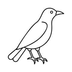 bird silhouette icon, bird silhouette vector illustration-simple illustration of bird silhouette, perfect for bird silhouette logos and icons