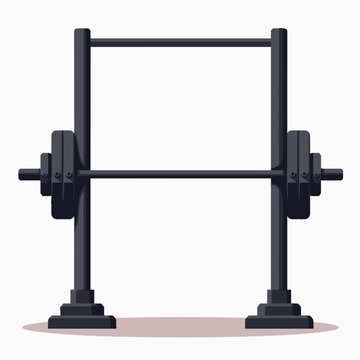 black weight rack with dumbbells  fitness equipment illustration