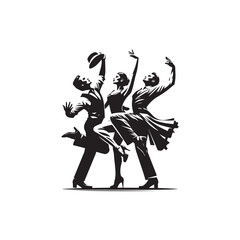 Step Dancers Vector (2).eps