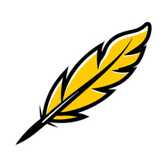 Obraz premium feather pen vector
