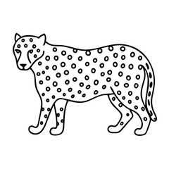 cheetah spots pattern icon, cheetah spots pattern vector illustration-simple illustration of cheetah spots pattern, perfect for cheetah spots pattern logos and icons