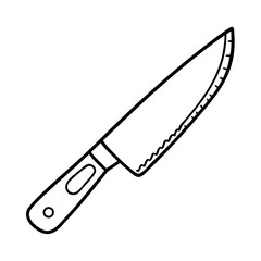 chef s knife icon, chef s knife vector illustration-simple illustration of chef s knife, perfect for chef s knife logos and icons