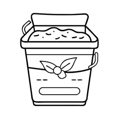 compost bin icon, compost bin vector illustration-simple illustration of compost bin, perfect for compost bin logos and icons