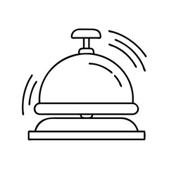 customer service bell icon, customer service bell vector illustration-simple illustration of customer service bell, perfect for customer service bell logos and icons