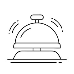 customer service bell icon, customer service bell vector illustration-simple illustration of customer service bell, perfect for customer service bell logos and icons