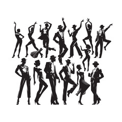 Voguing Dancers Vector (6).eps