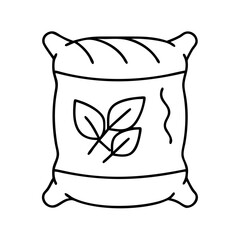 mulch bag icon, mulch bag vector illustration-simple illustration of mulch bag, perfect for mulch bag logos and icons