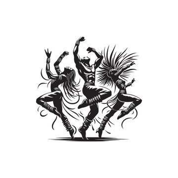 Waacking Dancers Vector (1).eps
