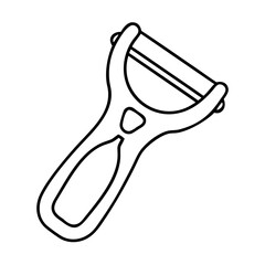 peeler icon, peeler vector illustration-simple illustration of peeler, perfect for peeler logos and icons
