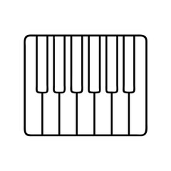 piano keys icon, piano keys vector illustration-simple illustration of piano keys, perfect for piano keys logos and icons
