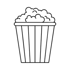 popcorn bucket icon, popcorn bucket vector illustration-simple illustration of popcorn bucket, perfect for popcorn bucket logos and icons