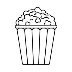 popcorn bucket icon, popcorn bucket vector illustration-simple illustration of popcorn bucket, perfect for popcorn bucket logos and icons
