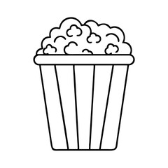 popcorn bucket icon, popcorn bucket vector illustration-simple illustration of popcorn bucket, perfect for popcorn bucket logos and icons