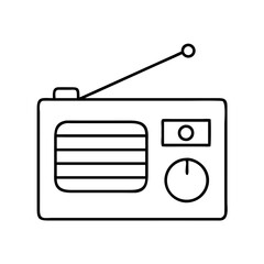 radio icon, radio vector illustration-simple illustration of radio, perfect for radio logos and icons