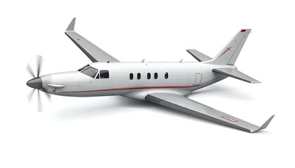 Powerful Electric Plane isolated on white background