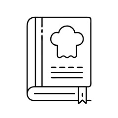 recipe book icon, recipe book vector illustration-simple illustration of recipe book, perfect for recipe book logos and icons