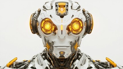 Fototapeta premium Futuristic Humanoid Robot