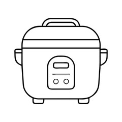 rice cooker icon, rice cooker vector illustration-simple illustration of rice cooker, perfect for rice cooker logos and icons